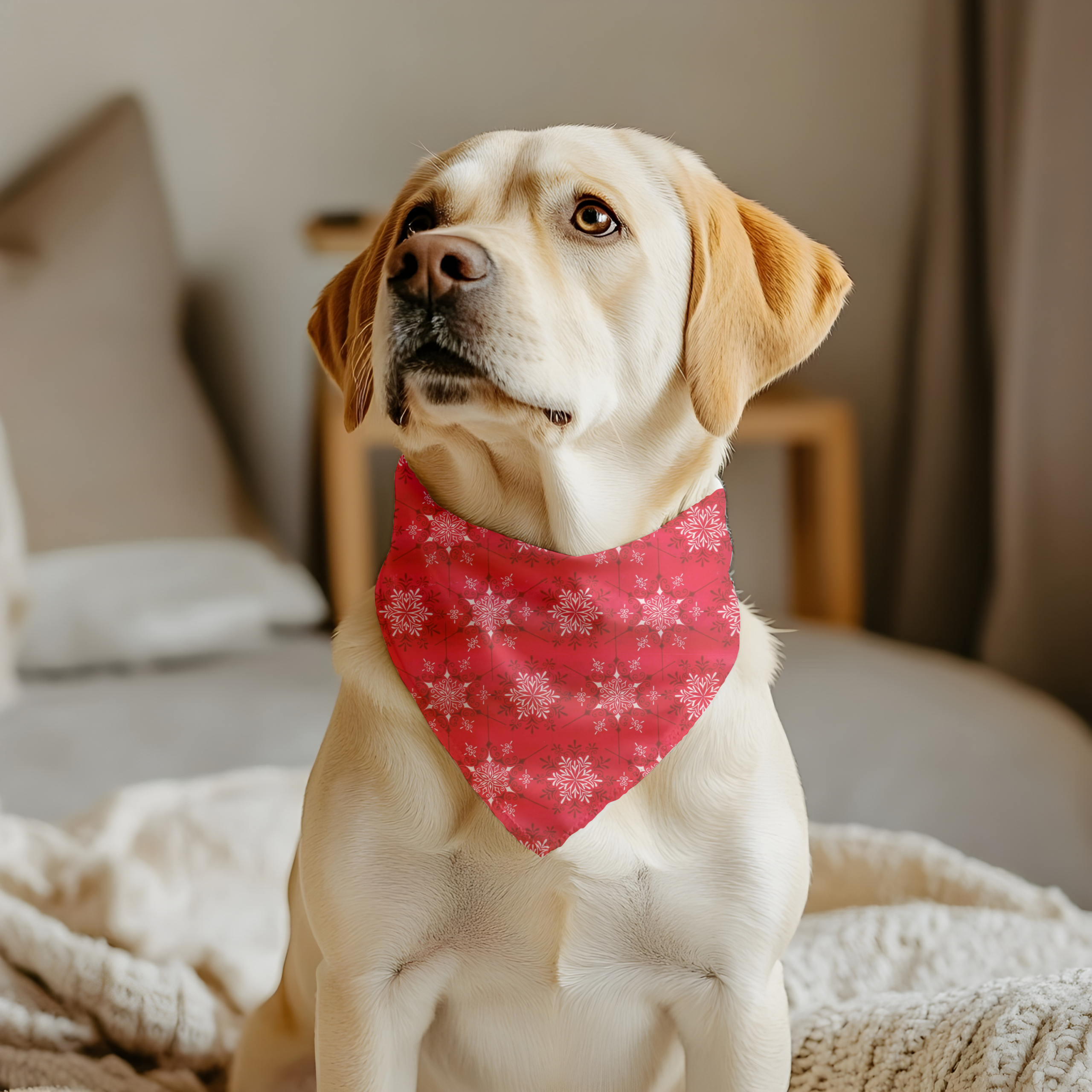 Red Snowflake Bandana